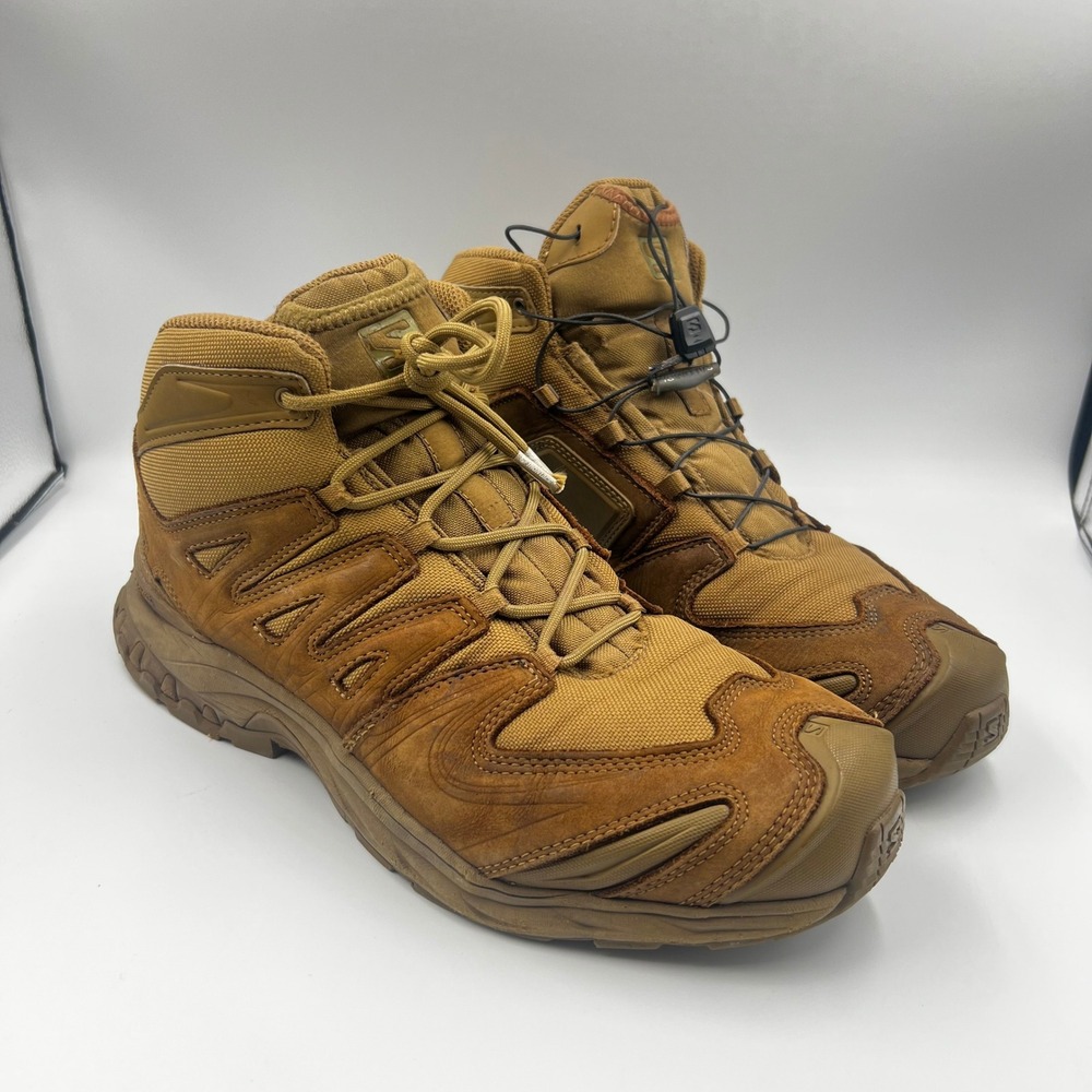 Salomon XA Forces Mid Tactical Boots Coyote Brown Mens Size 11 409782